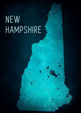 New Hampshire State Map