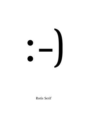 Rotis Serif smiley