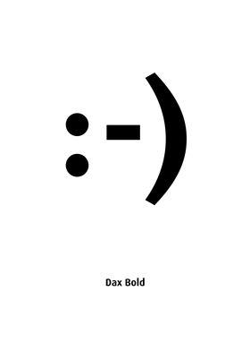 Dax typography smiley