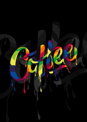 text coffee pop art