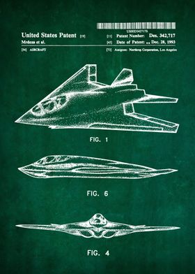 18 Stealth Aircraft Paten