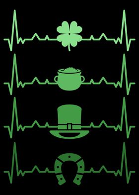 St Patricks Day Heartbeat