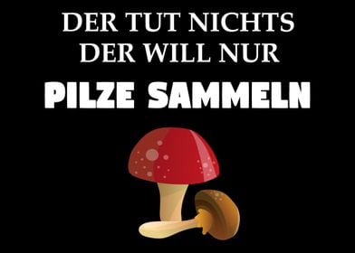 Pilzsammler Pilze sammeln