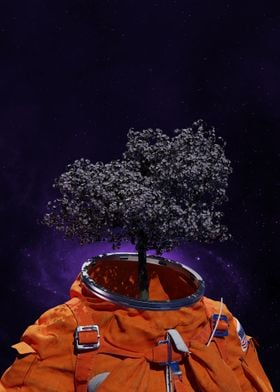 Cherry Blossom Astronaut