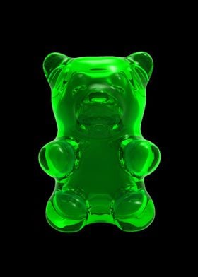 Green gummy bear