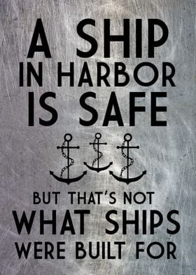 SHIP IN HARBOR SAFE