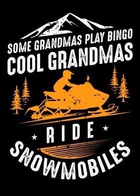 Snowmobiling Grandma