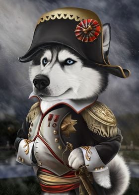 Husky Dog Emperor Napoleon