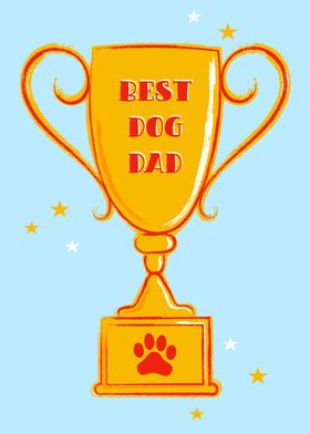Dest Dog Dad Trophy
