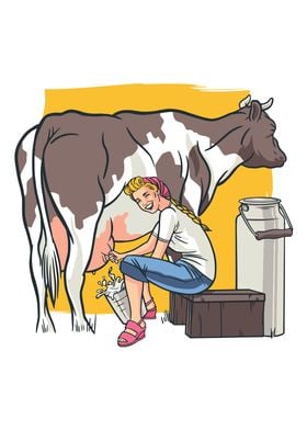 Farmer Wife Cow Love Gift