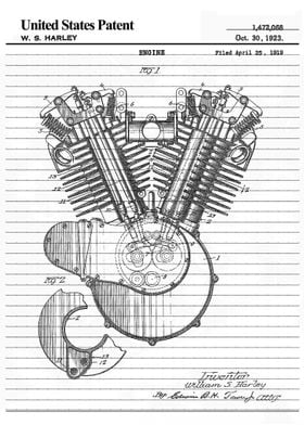 1923 engine paper patent