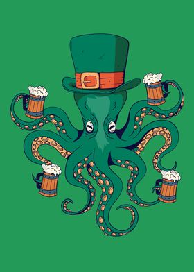 Beer Octopus St Patricks