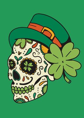 Skull St Patricks Day