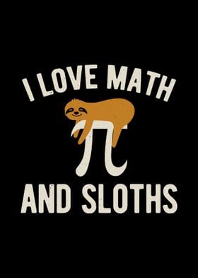 Funny Pi Day Math Sloth