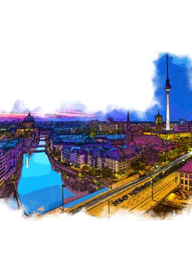 berlin in watercolor