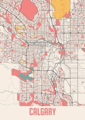 Calgary Chalk Map