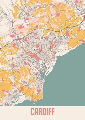 Cardiff Chalk Map