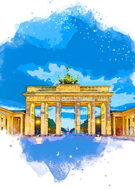 berlin in watercolor