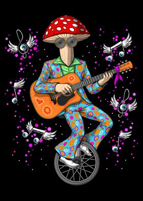 Trippy Mushroom Hippie 