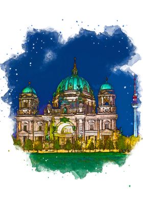 berlin in watercolor