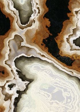 Ivory Agate Abstract