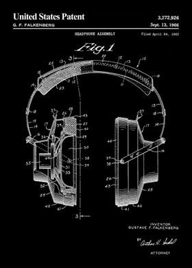 1966 headphone patent