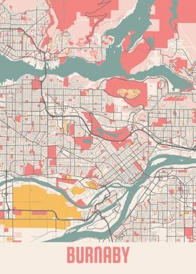 Burnaby Chalk Map