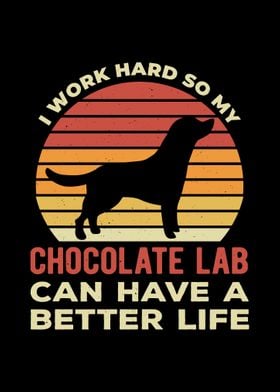 Funny Chocolate Lab