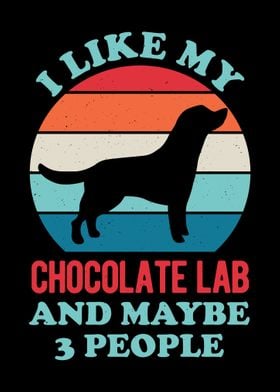 Funny Chocolate Lab