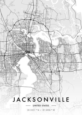 Jacksonville City Map 