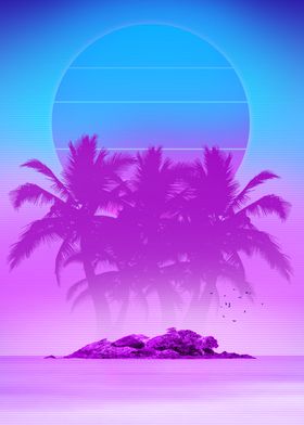 palm island synthwave