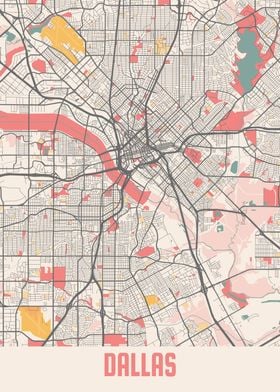 Dallas Chalk Map