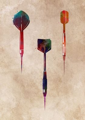 darts sport art