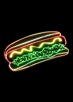 hotdog neon