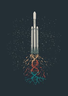 Space Travel DNA Rocket