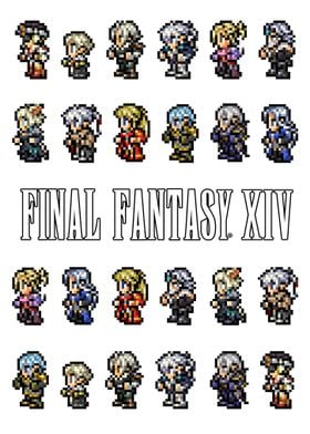 Final Fantasy Xiv Pixel Poster By Ze Wiss Displate