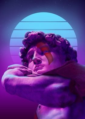 statue synthwave