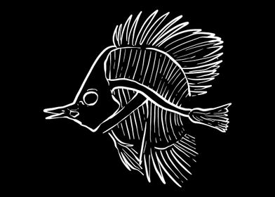 Fish Skeleton Fisherman Gi