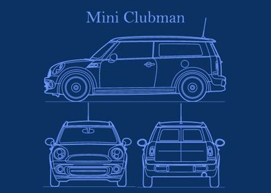 Mini Clubman2014 Blueprint