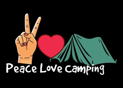 Peace Love Camping Camper 