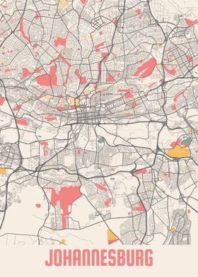 Johannesburg Chalk Map