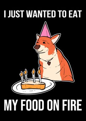 Food On Fire Dog Lover Gif