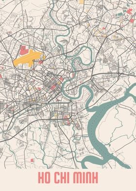 Ho Chi Minh Chalk Map