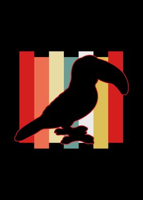 Toucan Exot Bird Retro