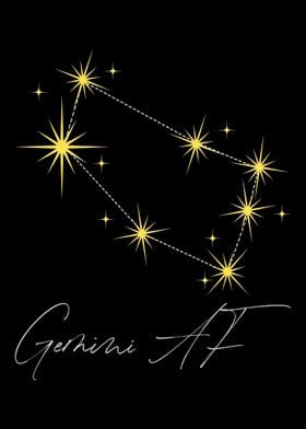 Gemini AF Zodiac Sign