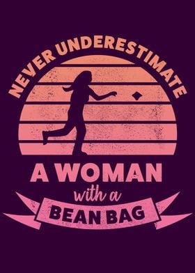 Woman with Bean bag Gift