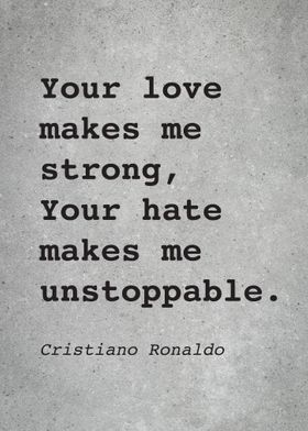 CR7 C Ronaldo Quote L002