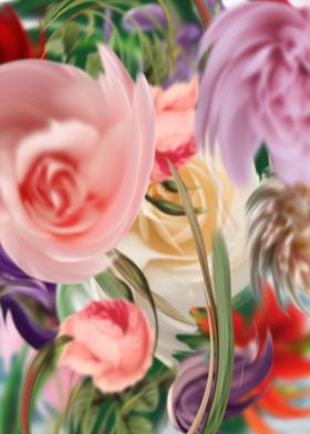 Abstract floral background