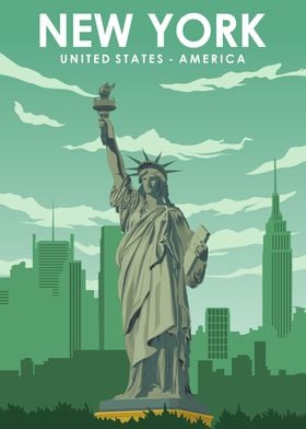 New York Travel Poster