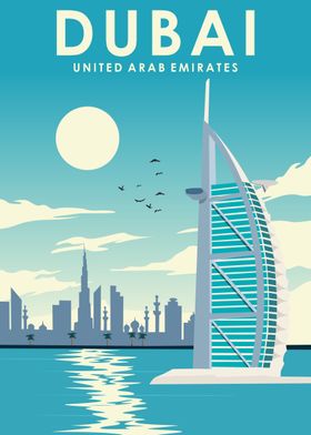 Dubai Travel Poster